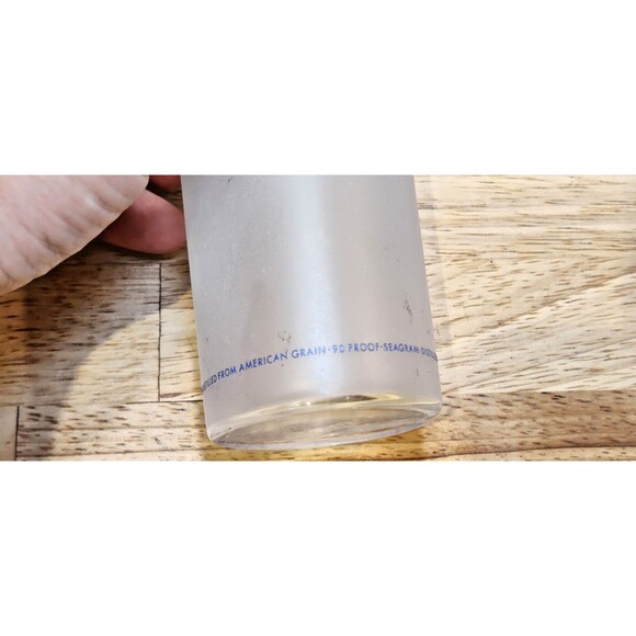 4 Seagram's Gin Glasses Collins 6.75” Tall Frosted Orange Lemon Highball - Picture 7 of 9